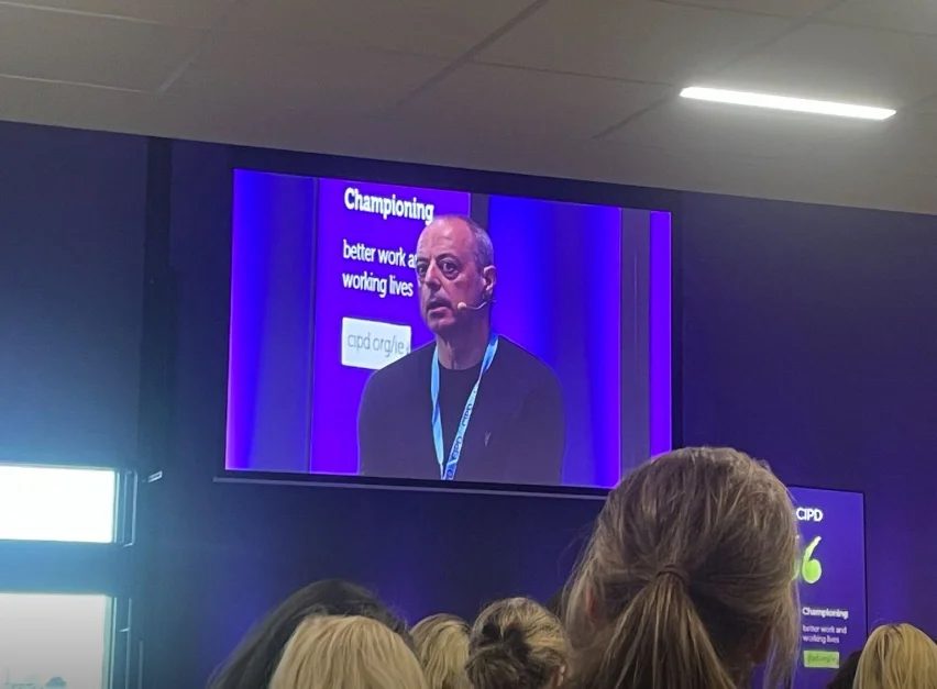 Brian Samson presenting at a workplace wellbeing event